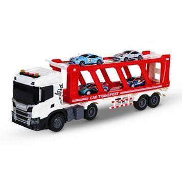Ігровий набір серії Large Truck &ndash; Автоперевізник Scania (4 машини, світло, звук) 289057 фото