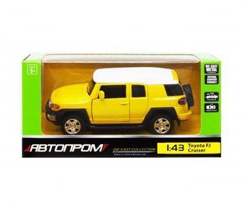 Машинка "Toyota FJ Cruiser" з серії "Автопром", жовтий 149464 фото