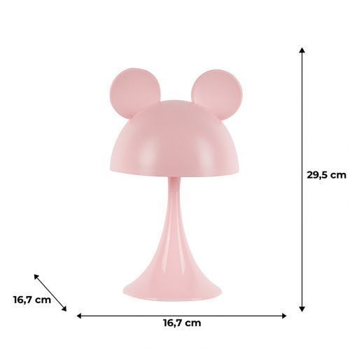 Світильник-нічник LED з акумулятором Simple Mouse, рожевий 274356 фото