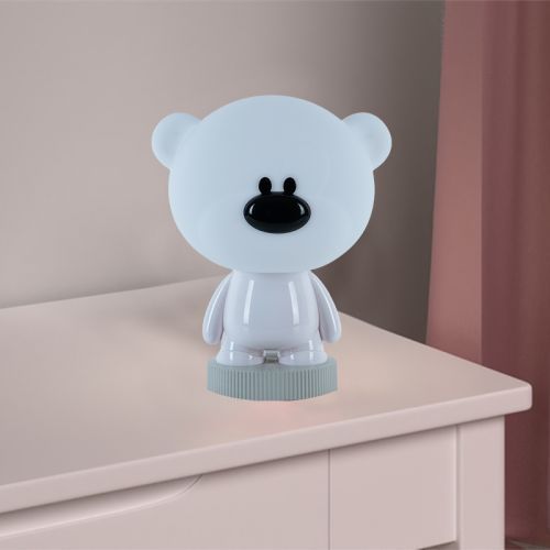 Світильник-нічник LED з акумулятором Bear, білий 264673 фото