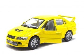 Машинка KINSMART "Mitsubishi Lancer Evolution" (жовтий) 115425 фото