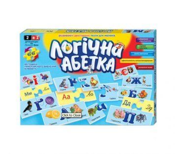 Уценка. Настільна гра "Логічна абетка" (укр) - Деформована упаковка 275972 фото