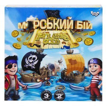 Настільна розважальна гра "Морський бій. Pirates Gold", укр 148258 фото