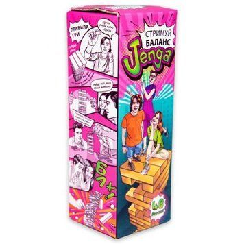 Настільна гра "Jenga: Стримуй баланс" 48 брусків, міні (укр) 212656 фото
