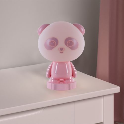 Світильник-нічник LED з акумулятором Panda, рожевий 264991 фото