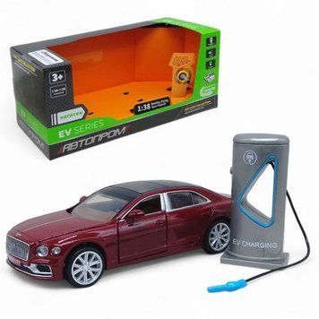 Уцінка. Машинка (електро) металева АВТОПРОМ 1:38 "Bentley Flying Spur Hybrid",батар.,світло,звук,відкр.двері,капот,багаж, заправка - Пошкоджена упаковка 283622 фото