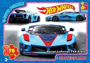 Пазли "Hot Wheels", 70 ел 133387 фото