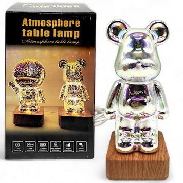 Нічник "Ведмедик Беарбрік", 23 см, працює від мережі 247456 фото
